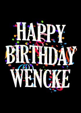 Happy Birthday Wencke