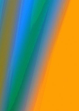 orange green abstract art