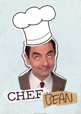 Chef Bean' Poster by Mr Bean | Displate