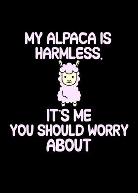 My alpaca is harmless