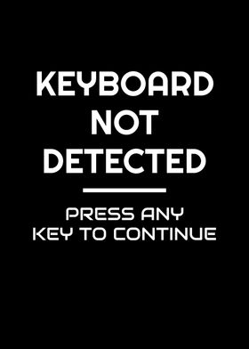 Keyboard Not Detected Key