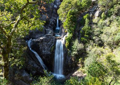 Waterfall in nature