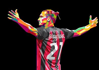 Zlatan Ibrahimovic Pop Art