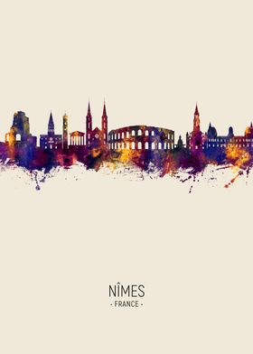 Nimes Skyline France