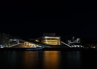 Oslo opera by night