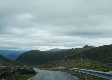 Endless road in Norway