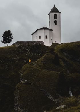 Church on a dreary day