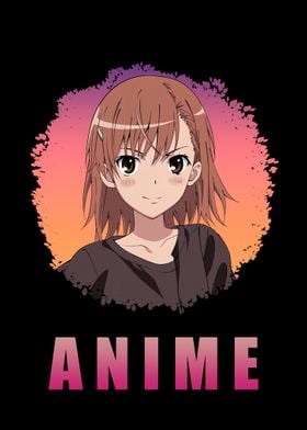 Anime Girl Art in Black