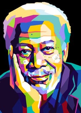 Morgans Freeman Pop Art