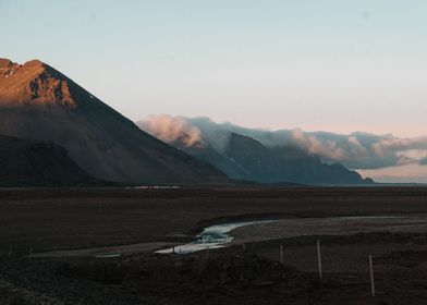 Iceland Sunset Mountains