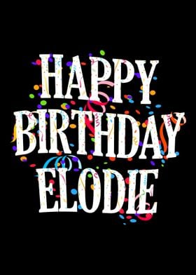 Happy Birthday Elodie