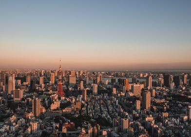 Tokyo Tower at sunset