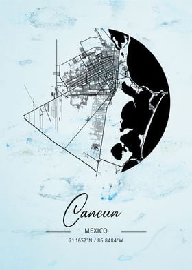 Cancun Alpha Watercolor