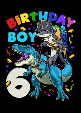 6th Birthday Dinosaur