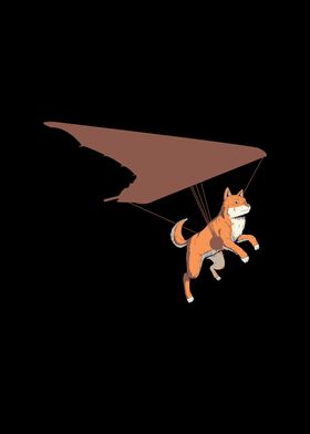 Hang gliding dog