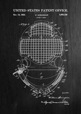 43 Divers Helmet Patent