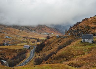 Foggy Swiss Valley