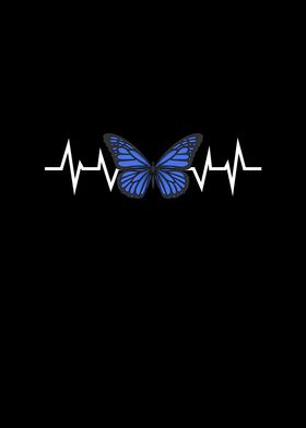 Blue Butterfly Heartbeat