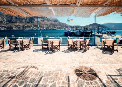 Travel to a Greek island