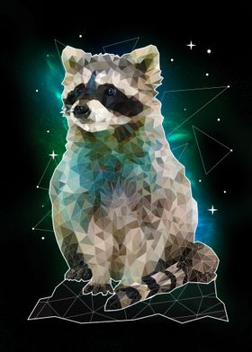 Polygon Kingdom Raccoon