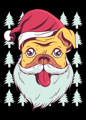 santa pug 