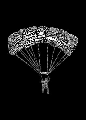 Typography paragliding