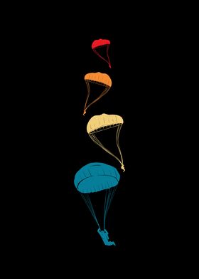 Vintage parachuting