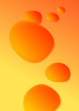 Lava Lamp Vibes in Orange