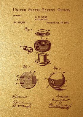 50 Billiard Ball Patent 1