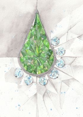 Watercolor Gemstone