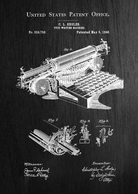 54 Typewriter Patent