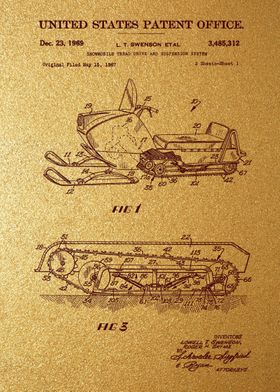 49 Snowmobile Patent 1969