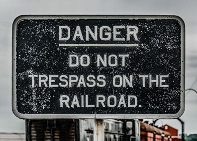 Vintage Rail Yard Sign