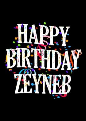 Happy Birthday Zeyneb