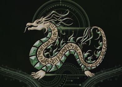 Wonderful asian dragon