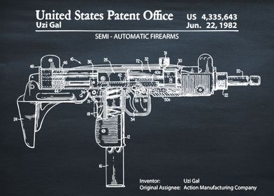 1982 Uzi Submachine Gun