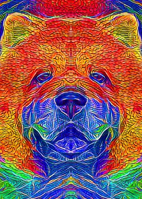 Chow Chow Color Mosaic