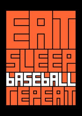 eat sleep baseball repeat