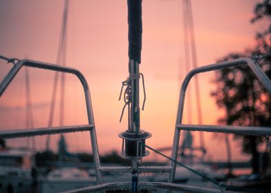 sailing sunset