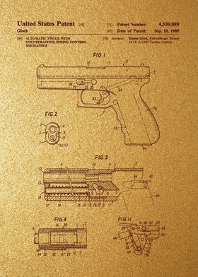 9 Glock Pistol Patent 198