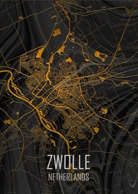 Zwolle Netherlands Map