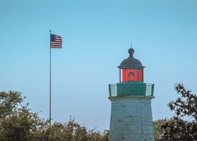 Fort Monroe and Old Glory