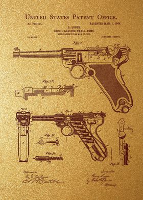 8 Luger Pistol Patent