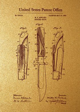 64 Hunting Knife Patent 1