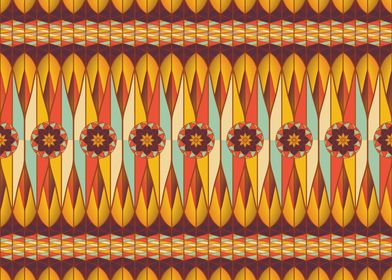 Colorful ethnic pattern