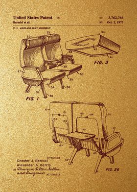 14 Airplane Seat Patent