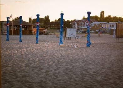 Beach at sunset