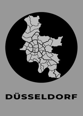 Dusseldorf germany map