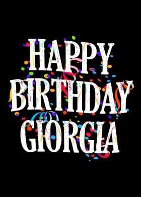 Happy Birthday Giorgia