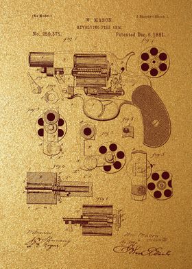 10 Pistol 1881 patent